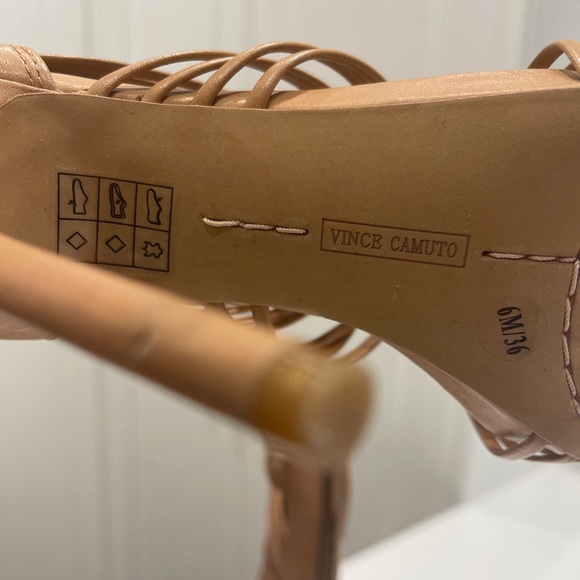 Vince Camuto Barbara Gladiator Heeled Sandals with Zipper - Picture 5 of 6